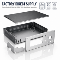Boîtier de serveur 2U 19 pouces pour montage en rack en tôle, aluminium anodisé brossé, couvercle en acier inoxydable SUS304, estampage et pliage