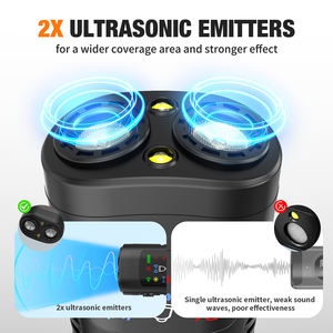 Safe & Humane Outdoor 12ft Lange Stray <span class=keywords><strong>Dog</strong></span> Repeller Écran couleur Pet <span class=keywords><strong>Dog</strong></span> Bark Dispositif de dissuasion à ultrasons avec lampe de poche LED - Product Image 5