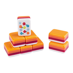 Tuiles de Mahjong Américain en Acrylique à Quatre Couches, Fabriquées à la Main, Mini, Portables, Assorties aux Couleurs du Stock d'Usine - Product Image 1