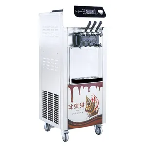 Soft Serve Ice Cream Machine Prices 3 Flavors Automatic Icecream Makers Commercial Ice Cream Machine For Business