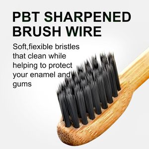 Custom 5 modalità di pulizia regolabile sonic elettrico bambù morbido setole <span class=keywords><strong>spazzolino</strong></span> da denti con custodia da viaggio - Product Image 6