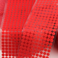 Noir blanc auto-adhésif 10mm/15mm/20mm/25mm/30mm crochet rond découpé cercle pièces Injection crochet et boucle points