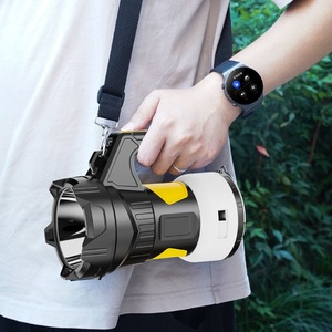 超明るい赤色レーザー充電手持ち型狩猟用ランタン屋外緊急サーチライトRGB LEDストリングライト懐中電灯 - Product Image 2