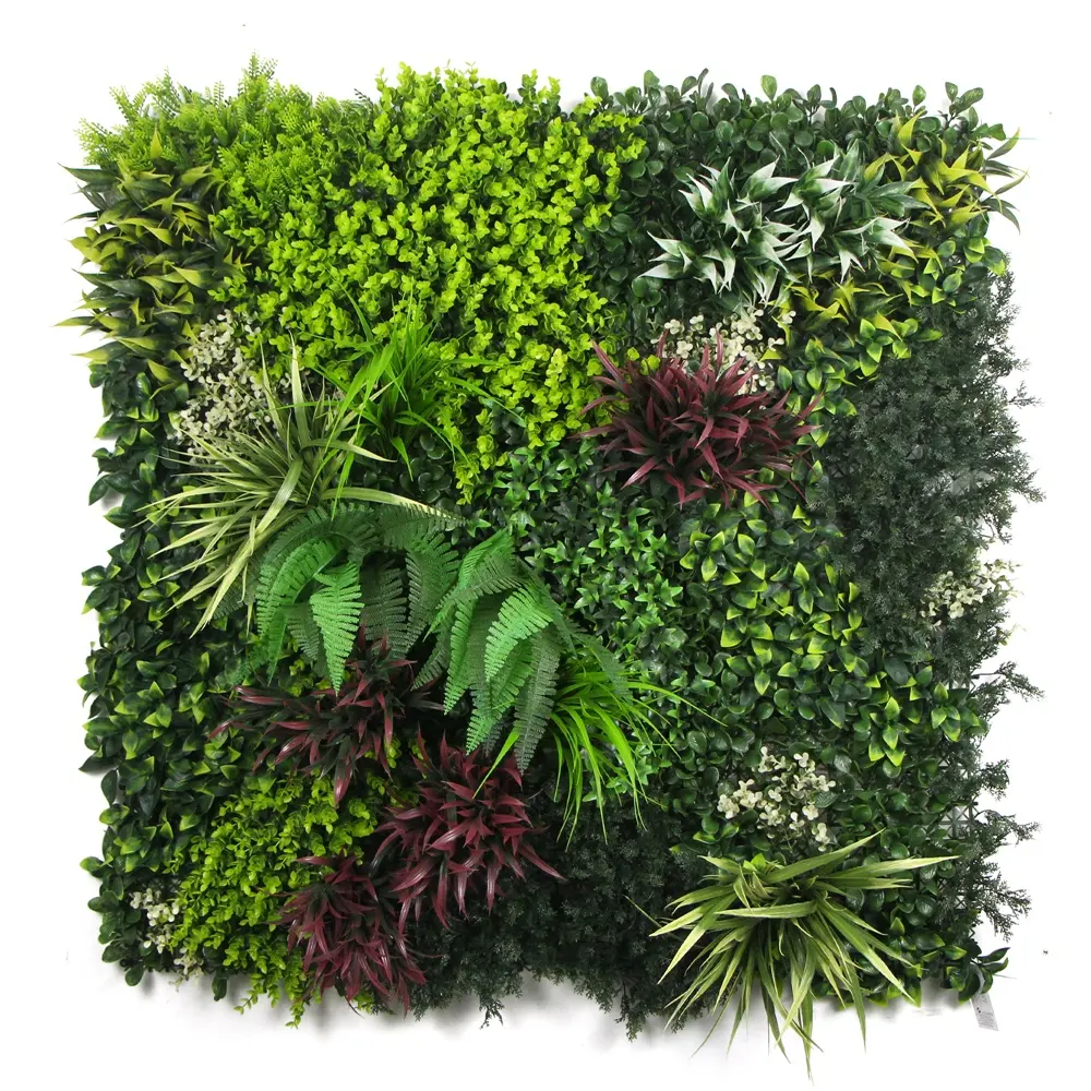 Painéis de cerca de buxo para decoração de jardim, plantas artificiais, folhagem e vegetação