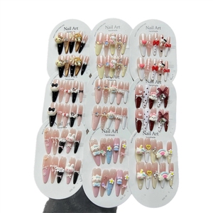 <span class=keywords><strong>Faux</strong></span> <span class=keywords><strong>ongles</strong></span> à presser faits main effet œil de chat avec strass brillants, boîtes surprises <span class=keywords><strong>automne</strong></span>-hiver, vente en gros pour les diffusions en direct et les vendeurs de rue - Product Image 5