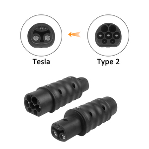 อะแดปเตอร์ชาร์จรถยนต์ไฟฟ้าแบบใหม่ 32A Type 2 อะแดปเตอร์แปลงหัวชาร์จรถยนต์ไฟฟ้าแบบ 32A Type 2 เป็น Tesla - Product Image 2
