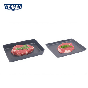 Plateau à <span class=keywords><strong>viande</strong></span> noir en plastique réutilisable de grande taille facile à nettoyer pour la marinade et <span class=keywords><strong>le</strong></span> stockage du steak - Product Image 5
