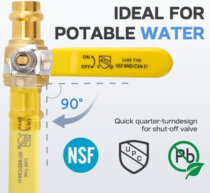 2 \ "đầy đủ cổng Brass van bi <span class=keywords><strong>1</strong></span>/<span class=keywords><strong>4</strong></span> \" lần lượt đóng cửa dừng EPDM Đồng ống kết nối Hướng dẫn sử dụng khí nước tương thích OEM tùy chỉnh - Product Image 5