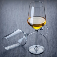 Verres à vin à pied en cristal sans plomb de qualité supérieure, design moderne, bol carré, pour vin rouge et blanc, transparents, à long pied, pour la maison et le bar