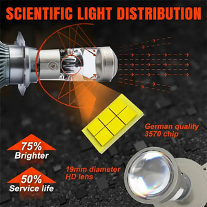 YUFING R8 phares Led Y7 H4 90W 8000LM nouveau et Original <span class=keywords><strong>T6</strong></span> G20 mise à niveau haute Performance phare Led - Product Image 2