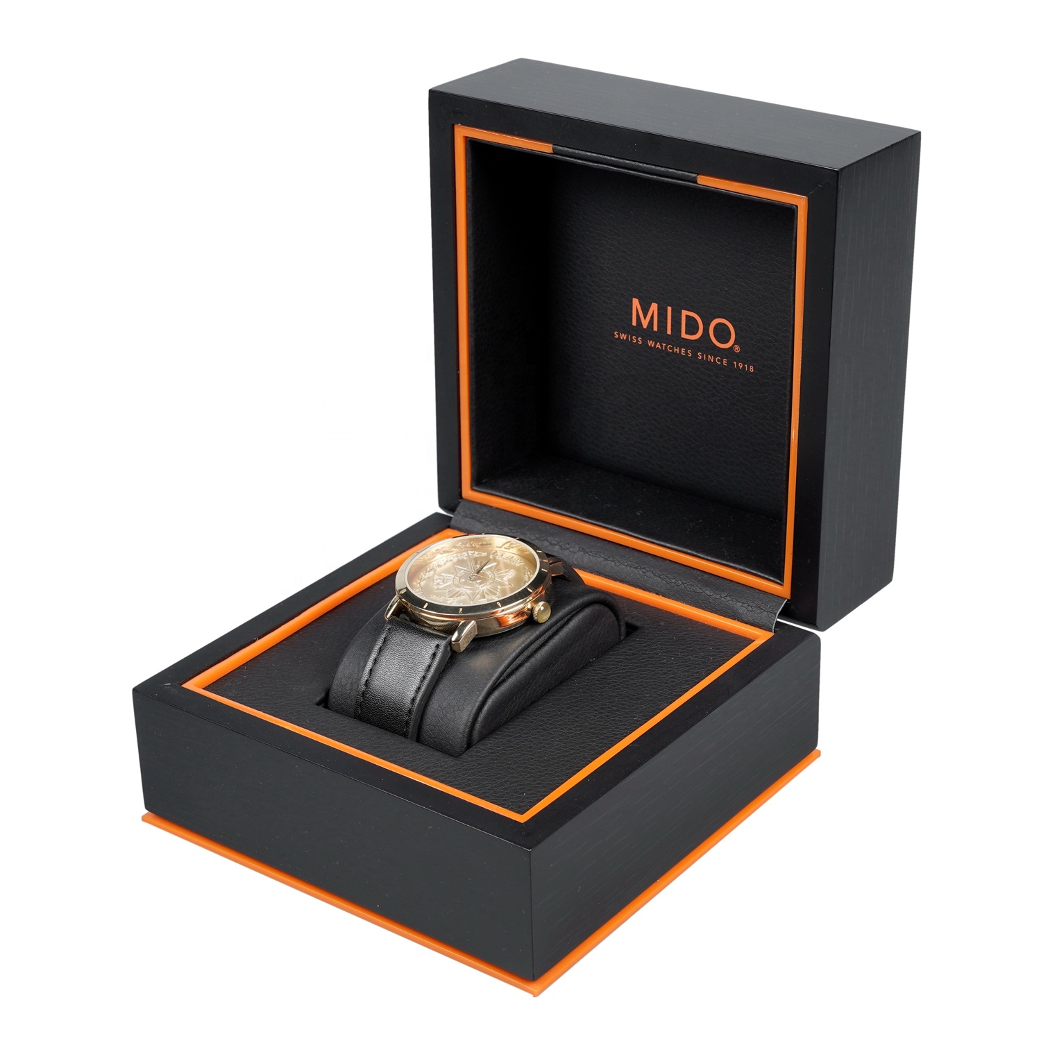 Лидер продаж, изысканная упаковка для часов, подарок, черный, с логотипом на заказ, роскошная деревянная коробка для часов