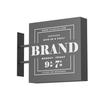 Panneau publicitaire YIJIAO non lumineux, durable, de forme carrée, pour la publicité en vitrine