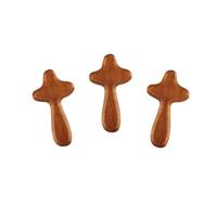 Croix Catholique en Bois Naturel Charme Artisanat Pendentif Cadeau de Pâques Prière pour le Christianisme Bois de Pin Tenant la Prière Objets Sacrés