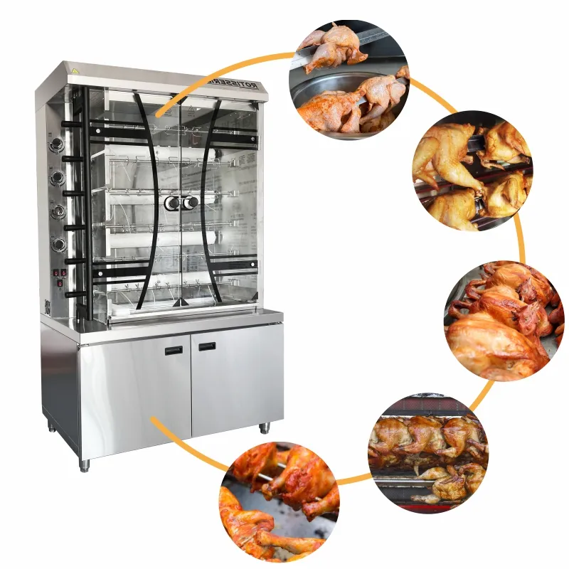 6 Rod Chicken Rotisserie Grill/Máquina De Frango Assado A Gás/Rotisserie De Frango