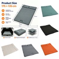 Ensemble de camping gonflable d'extérieur en TPU léger avec matelas pneumatique floqué et canapé-lit gonflable