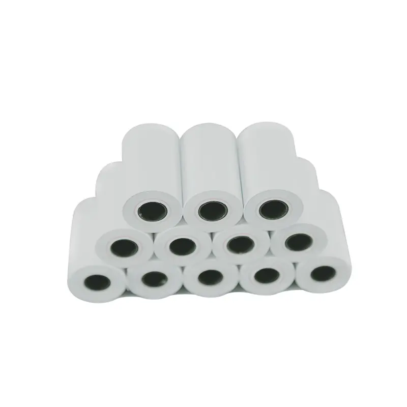 Soporte de compras integrales, corte de superficie limpio, 57*36mm, papel POS, cajero, impresión, rollo de papel térmico Jumbo