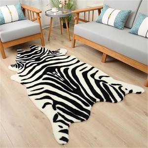 Faux Cowhide <b>Rug</b> Novelty Shape Machine Washable For Living Room Bedroom - Product Image 2