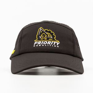 Custom Trail Running <b>Hat</b> Waterproof Golf <b>Hat</b> with Breathable PVC Baseball Cap Laser Perforations Sporty Logo Design - Product Image 2