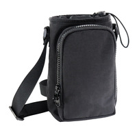 Sac de téléphone intégré personnalisé MAY ZOO avec bouteille d'eau, en nylon, fermeture éclair, unisexe, pour cyclisme, bandoulière, pochette étanche pour extérieur