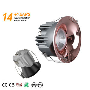 Faretto da Incasso Moderno in Alluminio con Cornice Sottile IP65, Antiabbagliamento, per Soggiorno, Spettro Completo, Foro da 75mm - Product Image 1