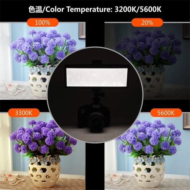 Hongdak High Quality 112PCS Bulbs 3200K-5600K Dimmable Photography Camera LED Video Panel Light With Bright Soft