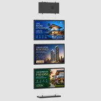 LCD Immobilien-Schilder 3x21,5 Zoll Dreifach-Bildschirm-Werbeset für Immobilienmarketing-Präsentation