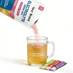 Sachets de poudre d'électrolytes <span class=keywords><strong>sans</strong></span> <span class=keywords><strong>sel</strong></span> OEM/ODM, mélange de boisson hydratante <span class=keywords><strong>sans</strong></span> <span class=keywords><strong>sodium</strong></span>, supplément à marque privée - Product Image 2
