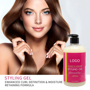 <span class=keywords><strong>Gel</strong></span> para Estilismo <span class=keywords><strong>de</strong></span> cabello para mujer, <span class=keywords><strong>Gel</strong></span> para estilizar el cabello, con <span class=keywords><strong>rizos</strong></span> mejorados <span class=keywords><strong>de</strong></span> 384ml, fórmula <span class=keywords><strong>de</strong></span> retención <span class=keywords><strong>de</strong></span> humedad OEM, miel y jengibre - Product Image 3
