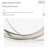 Alice AWR13 Violin Strings Complete Set Steel Wire Pure Silver Wrapping Durable Good Polyester Nylon Core Uncoated Violin