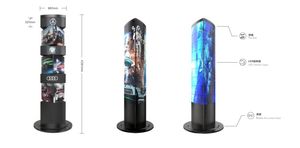 Innovative 360-degree rotating LED display screen, used for rotating LED <b>poster</b> displays in automotive company advertisements - Product Image 4