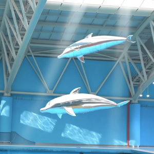 Delfino Gonfiabile in Lamina Metallica RC, Modello Volante Telecomandato, Palloncino Pesce Volante per Spettacoli Commerciali - Product Image 4
