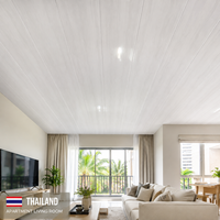 Panneaux de plafond décoratifs en PVC brillant, perforés, à motif grain blanc, pour l'aménagement intérieur résidentiel et d'appartements – Vente en gros