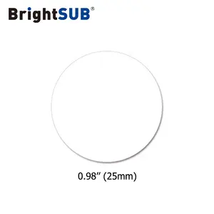 Süblimasyon alüminyum diskler 0.984 "(25mm) BrightSub ısı transfer baskı kaplı yazdırılabilir boş metal özel sıcak satış