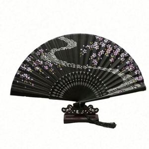 Le dernier éventail pliable en tissu de bambou sur mesure avec dentelle faite à la main - Product Image 4