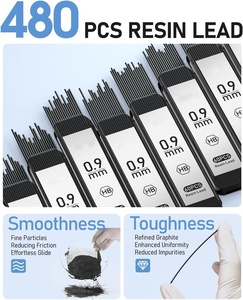 Bút Chì Cơ Khí Thiết Lập 0.9Mm 4Pcs Kim Loại Bút Chì Cơ Khí Thiết Lập Với Trường Hợp 3Pcs 4B Erasers Nghệ Thuật Bút Chì Cơ Khí Thiết Lập Cho Các Văn - Product Image 3