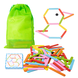 Juguetes de Rompecabezas Montessori para Preescolares, Palitos y Anillos Creativos, Rompecabezas Educativo para el Aprendizaje Temprano e <span class=keywords><strong>Inteligencia</strong></span> - Product Image 6