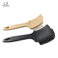 Outil de nettoyage multi-usages Noir Nettoyer l'intérieur de la voiture Brosse à récurer Tapis Tapis de sol Pneu Voiture