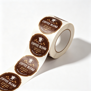 Etiquetas Personalizadas para Bebidas de Café TEDDY, Impresión de Etiquetas Autoadhesivas de <span class=keywords><strong>Vinilo</strong></span> Laminado Brillante para Frascos y Botellas de Bebidas - Product Image 2