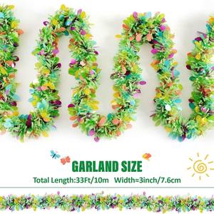 Ghirlanda Decorativa Pasquale in <span class=keywords><strong>PET</strong></span> a Forma di Uovo per Interni, Nastro Spesso e Resistente, 2 Metri - Product Image 3