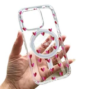 Coque de téléphone transparente pour iPhone 16 Pro, avec blocs de couleur, pour Apple 17 Promax, coque rigide pour iPhone 15/14/13/12, magnétique - Product Image 6