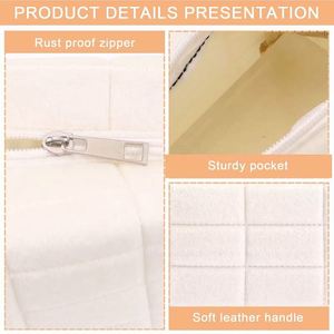 Free Sample Customized Makeup Cosmetic Bag Aesthetic Accessories <b>Make</b> <b>Up</b> Purse Bag Small Quilted <b>Pouch</b> cosmetic bags - Product Image 2