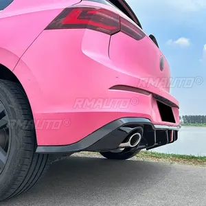 Golf MK8 GTI Rear Bumper <b>Splitter</b> Glossy Black With Lamp Style Rear Bumper Spoiler for VW Golf MK8 GTI 2020-2024 Car Accessories - Product Image 4