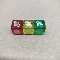Dés à six faces D6 en résine acrylique perlée, couleurs mélangées, coins arrondis, avec logo personnalisé, prix d'usine, vente en gros