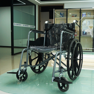 Silla de ruedas plegable para discapacitados multifuncional de movilidad transformadora de fábrica, silla de ruedas Manual de viaje ligera - Product Image 2
