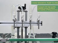 Ligne de production automatique de remplissage de bouteilles et de flacons de haute précision pour jus et cosmétiques