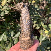 Adorno Decorativo de Cristal con Diseño de Leopardo, Tallado en Piedra Natural, para Decoración del Hogar, Regalo, Venta al Por Mayor