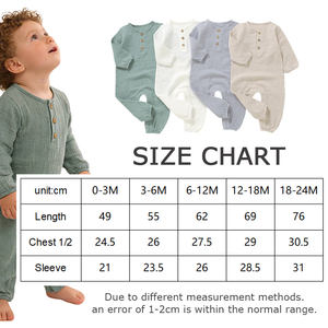 Mameluco de Muselina 100% Algodón Orgánico para Bebé, Manga Larga, Cierre de Broches en la Entrepierna, con Botones de Coco Natural - Product Image 5