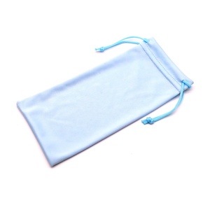 Großhandel Fertigware 9*18cm Weicher Zugbeutel Maßgefertigte Mikrofaser-Brillen- und Sonnenbrillen-Tasche Etui - Product Image 3
