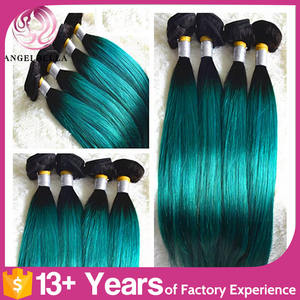 angelbella阿里巴巴最受欢迎的巴西直绿发色织处女巴西发束 - Product Image 2