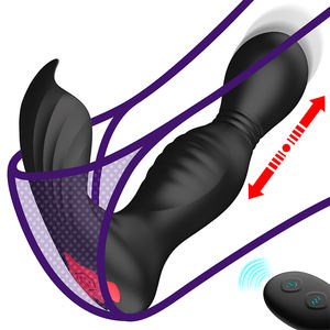 Fabrik Hot Sale Silikon Fernbedienung <span class=keywords><strong>Vibrator</strong></span> Anal Sexspielzeug Butt Plug Prostata-Massage gerät für Mann Anal Plug - Product Image 2
